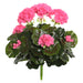 15.25" Silk Geranium Flower Bush -Beauty (Pack of 6) - FL170501