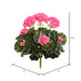 15.25" Silk Geranium Flower Bush -Beauty (Pack of 6) - FL170501