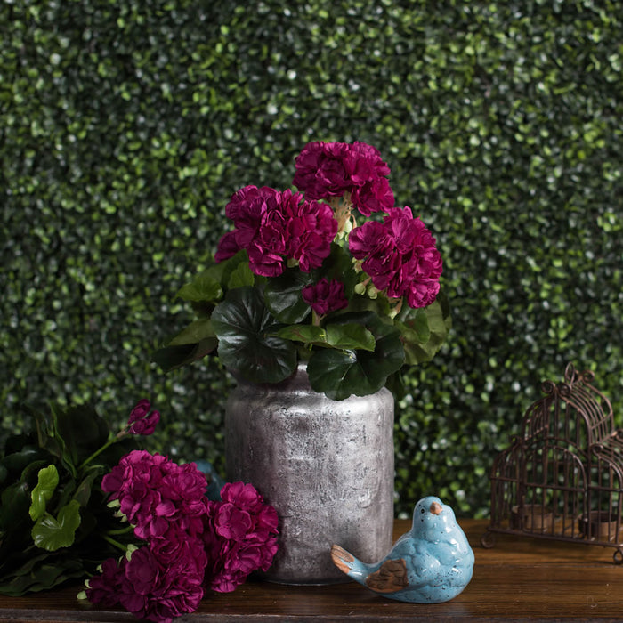15.25" Silk Geranium Flower Bush -Light Pink (Pack of 6) - FL170503