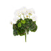 15.25" Silk Geranium Flower Bush -White (Pack of 6) - FL170504