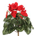 11" Silk Cyclamen Flower Bush -Red (Pack of 6) - FL170702