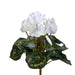 11" Silk Cyclamen Flower Bush -White (Pack of 6) - FL170711