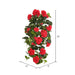 29" Hanging Silk Geranium Flower Bush -Red (Pack of 4) - FL170802