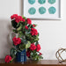 29" Hanging Silk Geranium Flower Bush -Red (Pack of 4) - FL170802