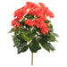 15.25" Silk Begonia Flower Bush -Orange/Red (Pack of 4) - FL170901