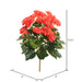 15.25" Silk Begonia Flower Bush -Orange/Red (Pack of 4) - FL170901