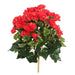 15.25" Silk Begonia Flower Bush -Red (Pack of 4) - FL170902