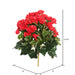 15.25" Silk Begonia Flower Bush -Red (Pack of 4) - FL170902
