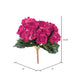 15.25" Silk Begonia Flower Bush -Hot Pink (Pack of 4) - FL170903