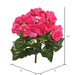 9.5" Silk Begonia Flower Bush -Hot Pink (Pack of 6) - FL171003