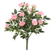 15" Silk Mini Diamond Rose Flower Bush -Light Pink (Pack of 4) - FL171104