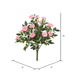 15" Silk Mini Diamond Rose Flower Bush -Light Pink (Pack of 4) - FL171104
