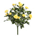 15" Silk Mini Diamond Rose Flower Bush -Yellow (Pack of 4) - FL171105