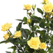 15" Silk Mini Diamond Rose Flower Bush -Yellow (Pack of 4) - FL171105