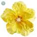 5" Deluxe Hibiscus Silk Flower w/Hair Clip -Yellow (Pack of 24) - FLH414-YE