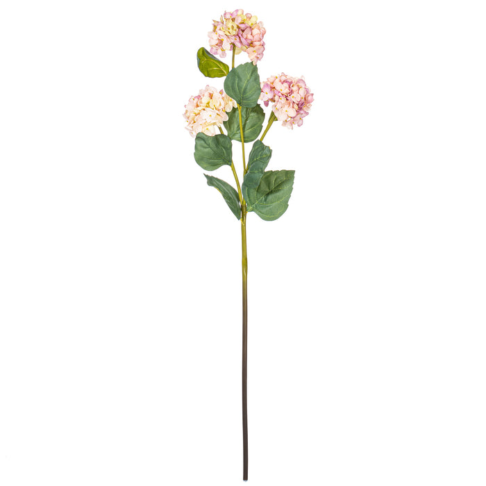 33" Silk Hydrangea Flower Stem -Lavender (Pack of 6) - FM228068