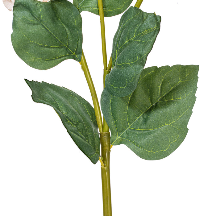 33" Silk Hydrangea Flower Stem -Gold/Yellow (Pack of 6) - FM228078