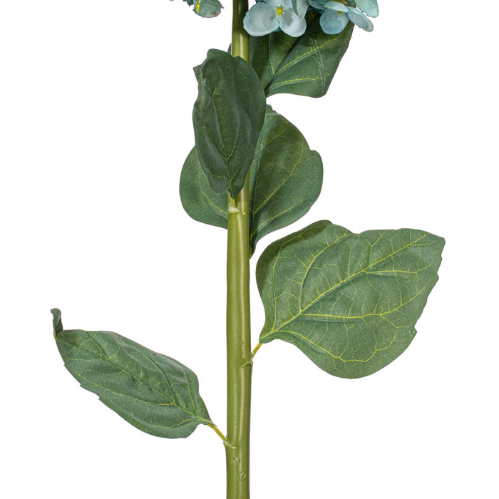 33" Silk Cone Hydrangea Flower Stem -Aqua (Pack of 6) - FM228103