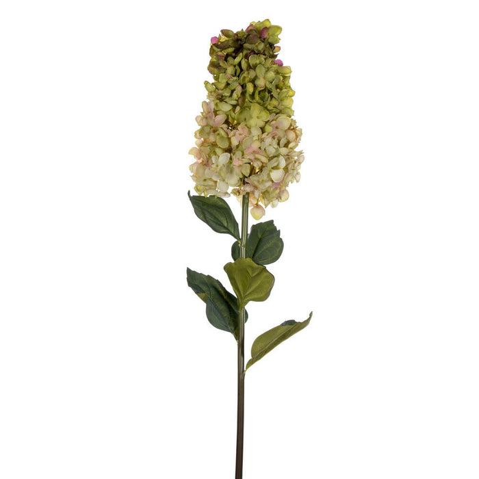 35.5" Silk Cone Hydrangea Flower Stem -Light Green (Pack of 6) - FM228104