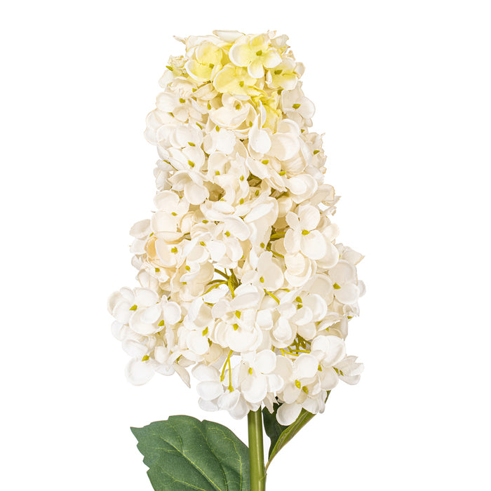 33" Silk Cone Hydrangea Flower Stem -White (Pack of 6) - FM228111