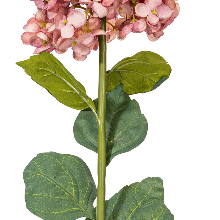 33" Silk Cone Hydrangea Flower Stem -Mauve (Pack of 6) - FM228167