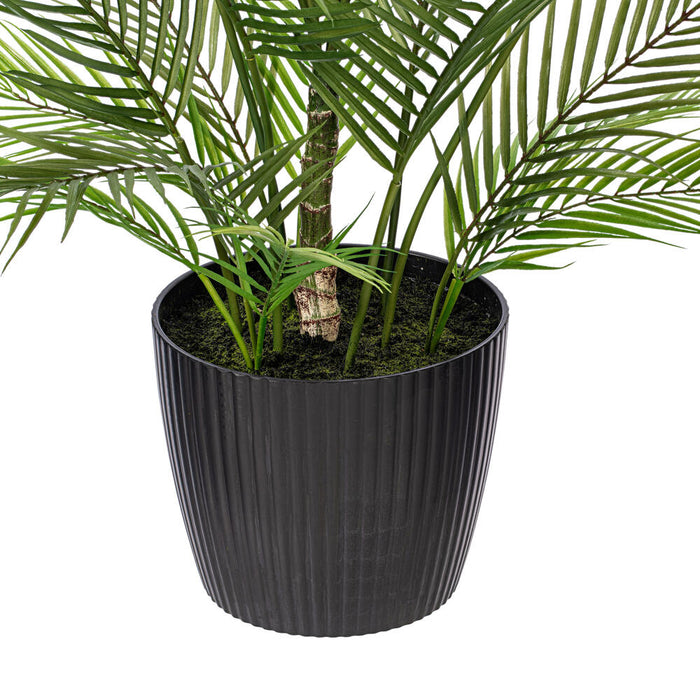 4'2" Areca Silk Palm Tree w/Plastic Pot -Green - FM238550