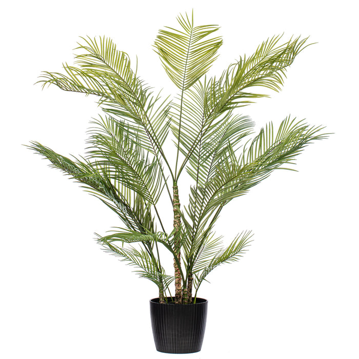 5'10" Areca Silk Palm Tree w/Plastic Pot -Green - FM238570
