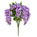 19" Silk Wisteria Flower Bush -Lavender (Pack of 4) - FQ172701