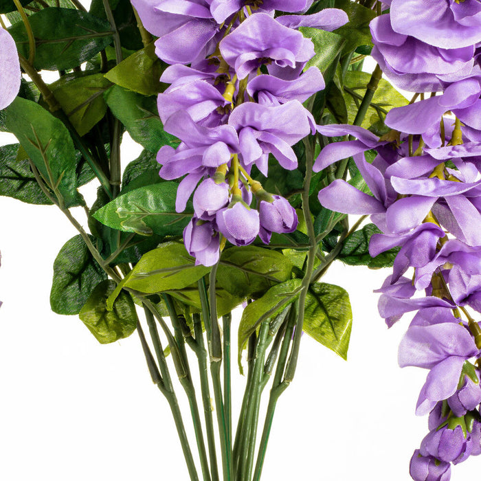 19" Silk Wisteria Flower Bush -Lavender (Pack of 4) - FQ172701