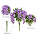 19" Silk Wisteria Flower Bush -Lavender (Pack of 4) - FQ172701