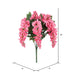 19" Silk Wisteria Flower Bush -Pink (Pack of 4) - FQ172702