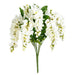 19" Silk Wisteria Flower Bush -White (Pack of 4) - FQ172703