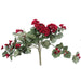 22" Hanging Geranium Faux Flower Bush -Red (Pack of 4) - FQ172801