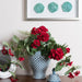 22" Hanging Geranium Faux Flower Bush -Red (Pack of 4) - FQ172801