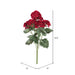 19" Faux Geranium Flower Bush -Red (Pack of 6) - FQ172901