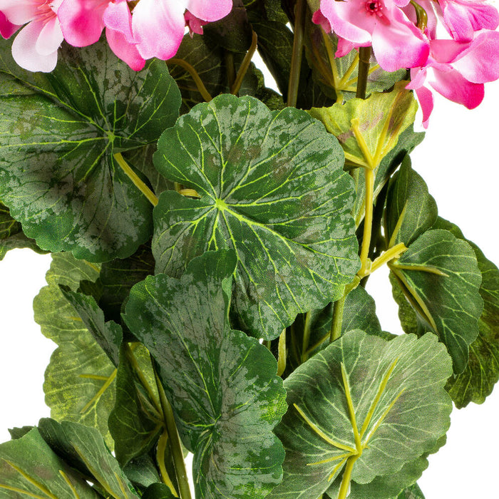 19" Faux Geranium Flower Bush -Light Pink (Pack of 6) - FQ172902