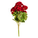 18" Geranium Silk Flower Bush -Red (Pack of 8) - FQ173101-4
