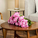 18" Geranium Silk Flower Bush -Light Pink (Pack of 8) - FQ173102-4
