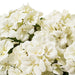 18" Geranium Silk Flower Bush -White (Pack of 8) - FQ173104-4