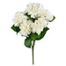 21" Silk Hydrangea Flower Bush -White (Pack of 4) - FR190211
