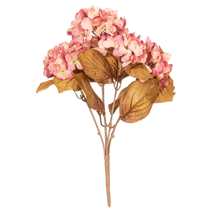 16.5" Silk Hydrangea Flower Bush -Light Pink (Pack of 6) - FR234879
