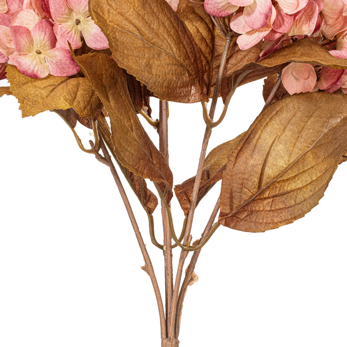 16.5" Silk Hydrangea Flower Bush -Light Pink (Pack of 6) - FR234879