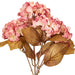 16.5" Silk Hydrangea Flower Bush -Light Pink (Pack of 6) - FR234879