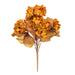 16.5" Silk Hydrangea Flower Bush -Yellow/Brown (Pack of 6) - FR234880