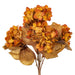 16.5" Silk Hydrangea Flower Bush -Yellow/Brown (Pack of 6) - FR234880