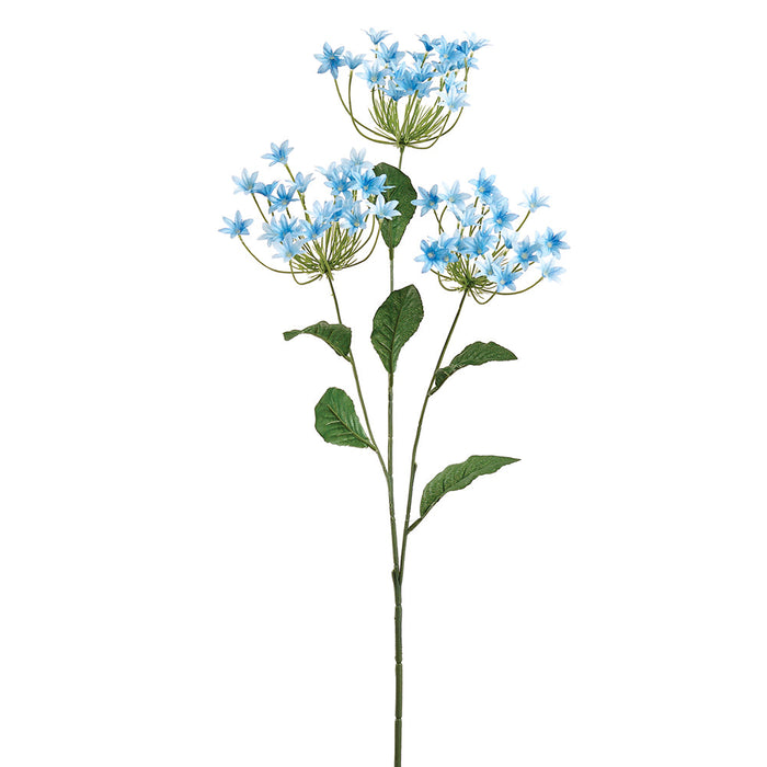 32" Agapanthus Silk Flower Stem -Blue (Pack of 12) - FSA003-BL