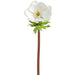 15.5" Anemone Silk Flower Stem -White (Pack of 12) - FSA006-WH