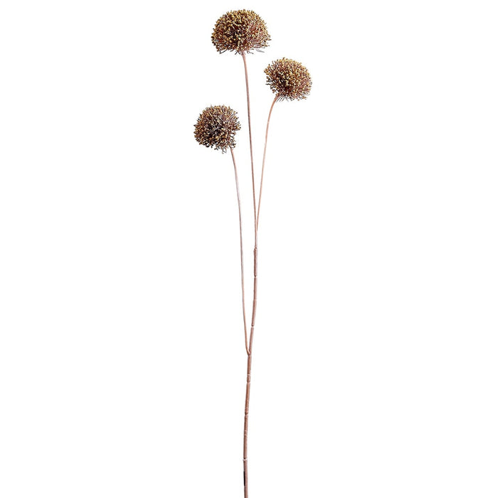 25" Silk Allium Flower Stem -Yellow (pack of 12) - FSA030-YE