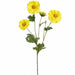 22" Anemone Silk Flower Stem -Yellow (Pack of 12) - FSA050-YE