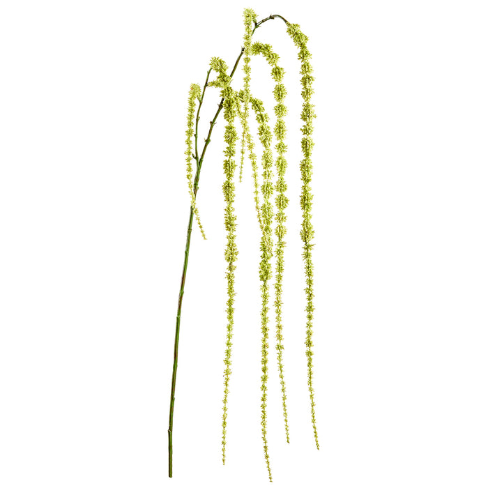 58" Hanging Artificial Amaranthus Flower Stem -Green (pack of 12) - FSA058-GR